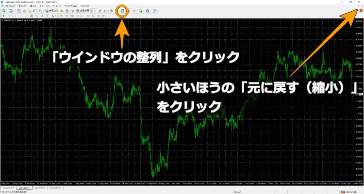 複数ペア表示に戻す