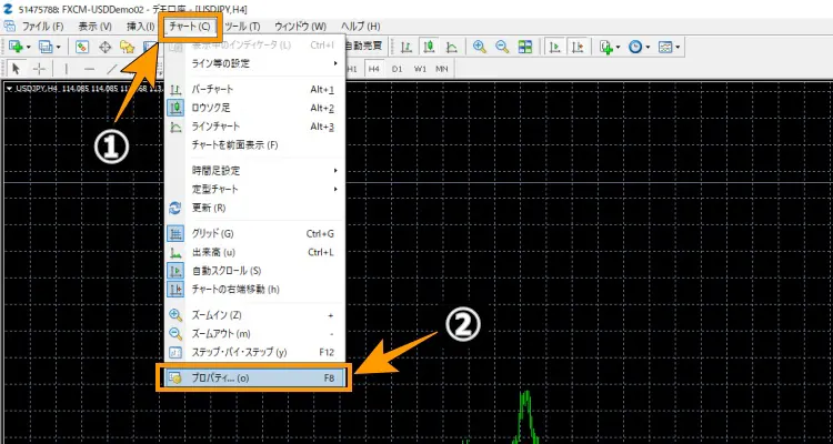 プロパティ設定